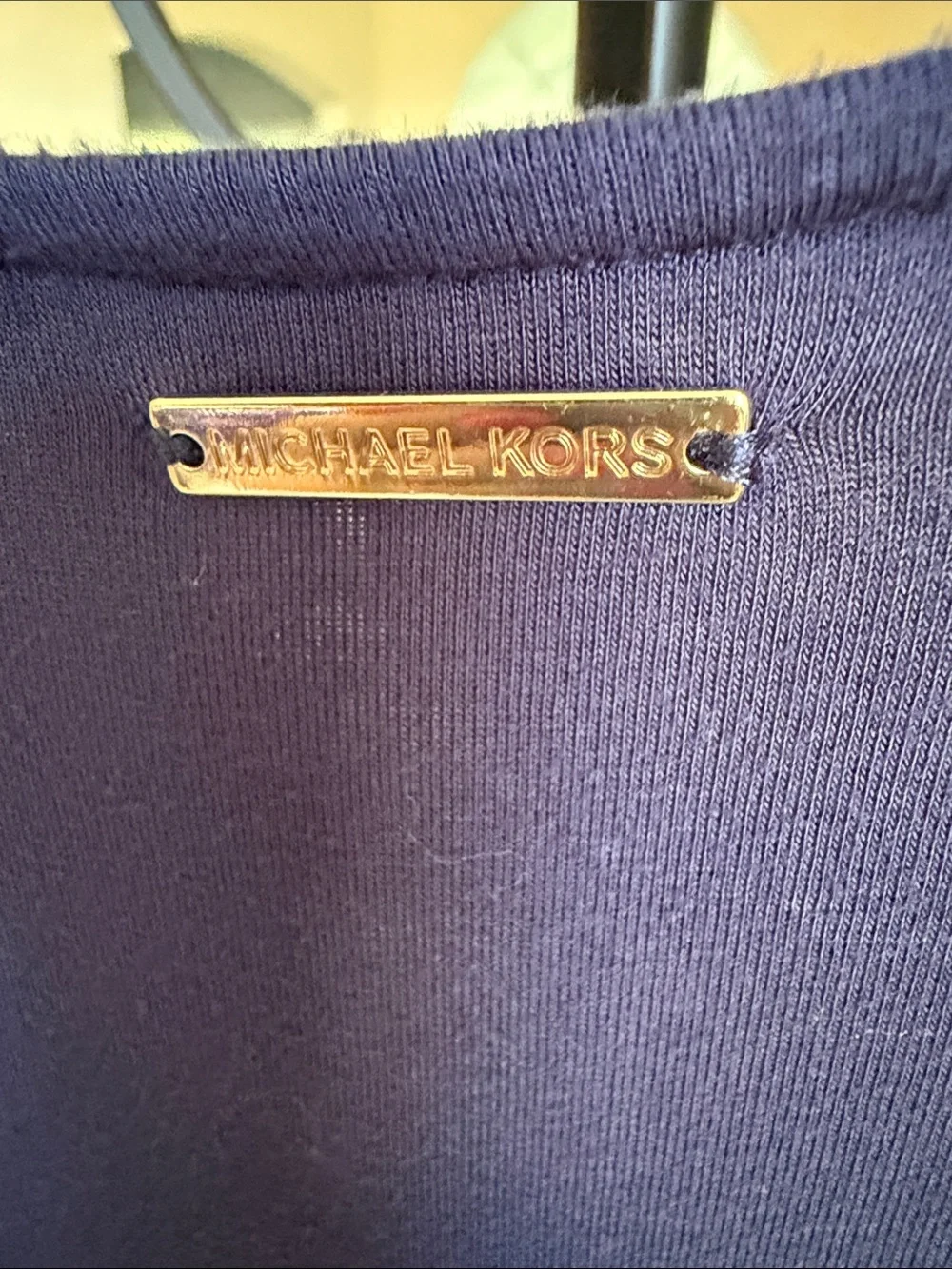 Michael Kors Royal Blue Layered V-Neck Chiffon Tank